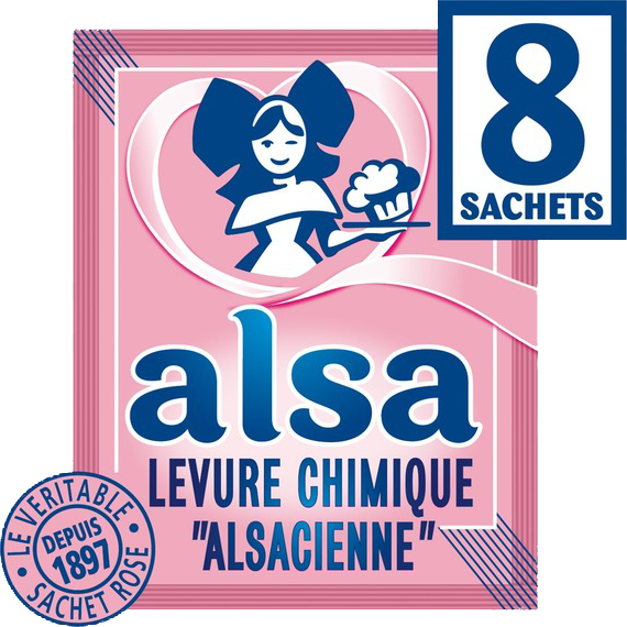 Alsa Levure Chimique (Baking Powder) 8 sachets France at Home